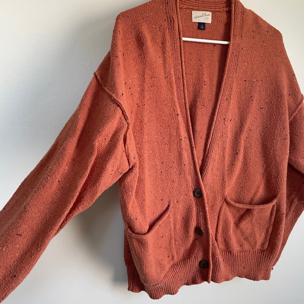 Universal Thread Women's Speckled Rust Cardigan - image 3